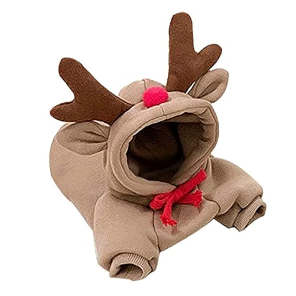 Warm Dog Winter Clothes Cute Fruit Dog Coat Hoodies Fleece Pet Dogs Costume Jacket for French Bulldog Chihuahua Ropa para Perro(Coffee,XS)