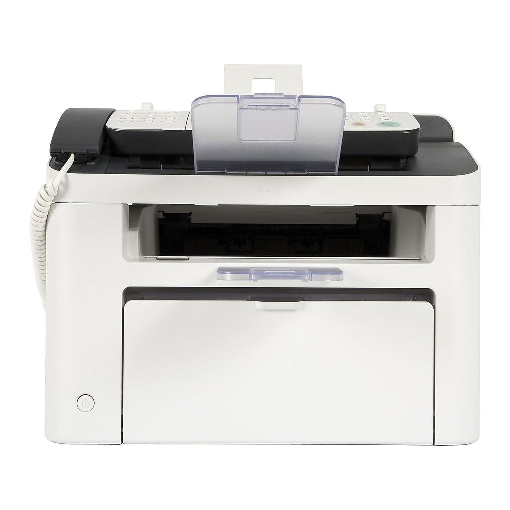 Canon FAXPHONE L100 - Monochrome Laser Fax with Copier, 30 Sheet Auto Document Feeder, 1 Year Limited Warranty, 19 PPM, White