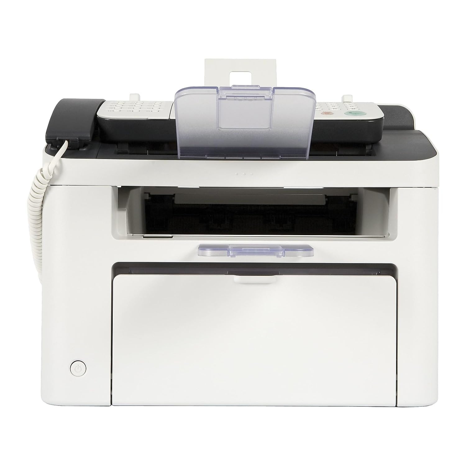 Canon FAXPHONE L100 - Monochrome Laser Fax with Copier, 30 Sheet Auto Document Feeder, 1 Year Limited Warranty, 19 PPM, White