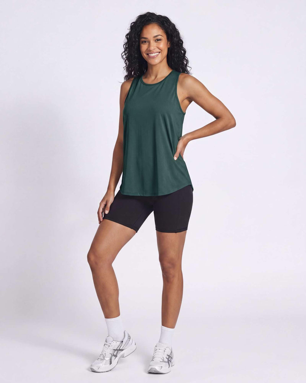 Real Essentials 5 Pack: Women's Racerback Athletic Tank Top Mesh Back Dry-Fit Sleeveless Shirt for Workout Running Gym (Plus)