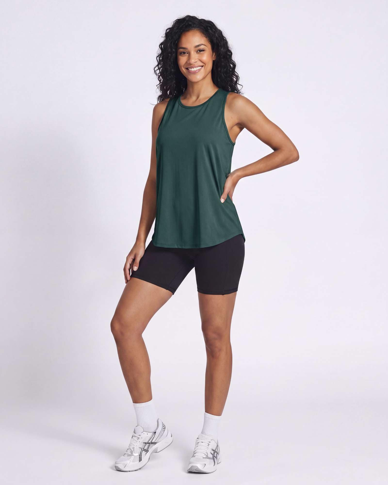 Real Essentials 5 Pack: Women's Racerback Athletic Tank Top Mesh Back Dry-Fit Sleeveless Shirt for Workout Running Gym (Plus)