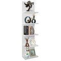 Homaterial Wall Shelves 4 Tier, Simple Vertical Corner Shelf for Room, Kitchen Wall Decor, Makeup Perfume Organizer,Decorative Shelving Unit, Black