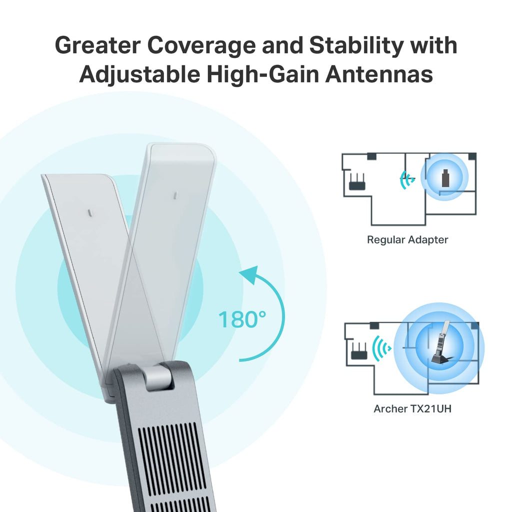 TP-Link AC1300 USB WiFi Adapter(Archer T3U)- 2.4G/5G Dual Band Wireless Network Adapter for PC Desktop, MU-MIMO WiFi Dongle, USB 3.0, Supports Windows 11, 10, 8.1, 8, 7, XP/Mac OS X 10.9-10.14
