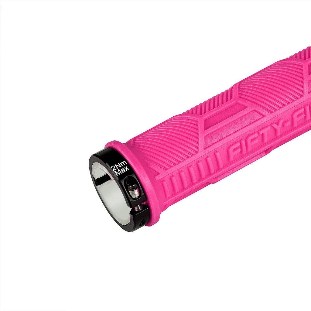 FIFTY-FIFTY Double Lock-On Mountain Bike Grips, Bicycle Handlebar Locking Grips, Non-Slip MTB Handle