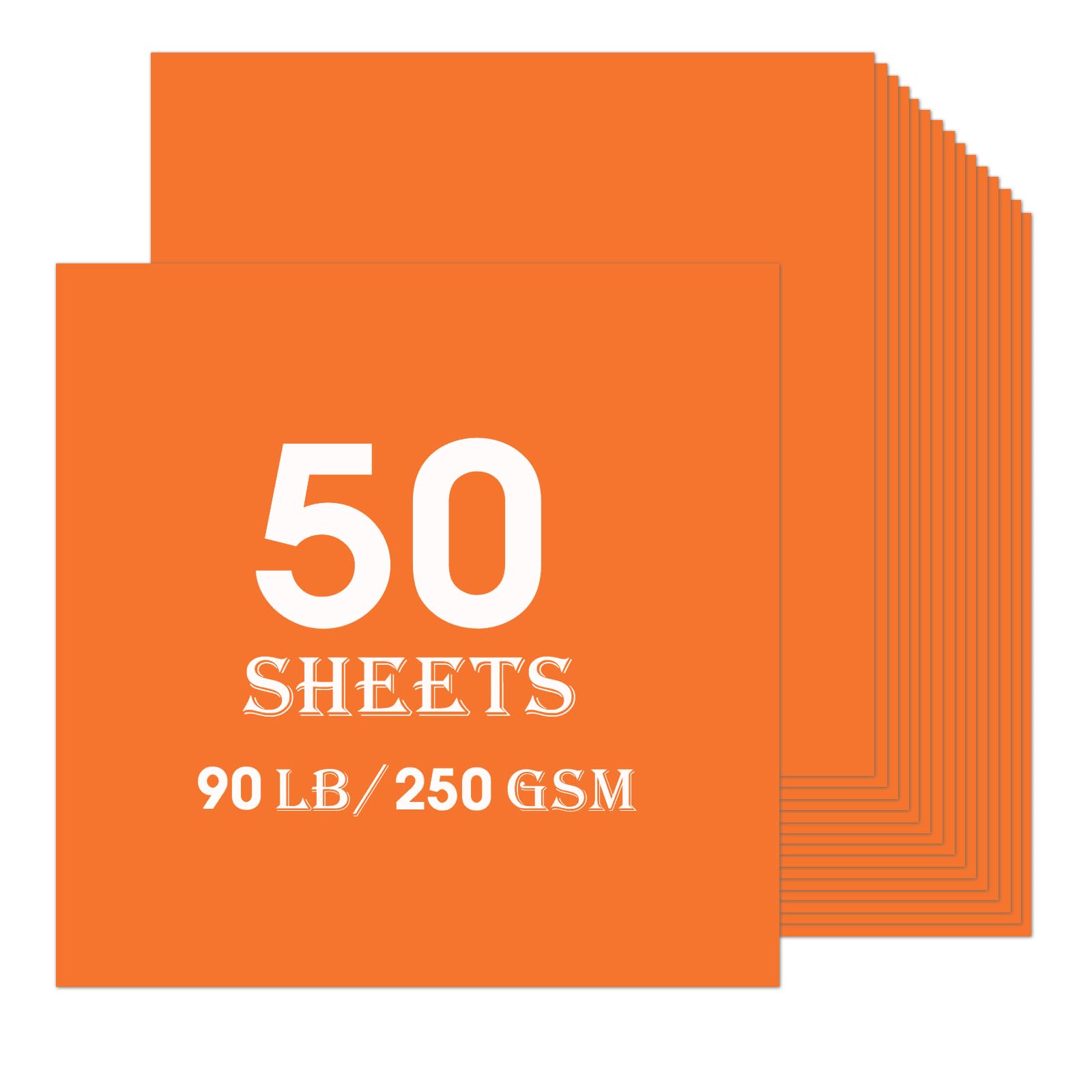 Black Cardstock 50 sheets, 12” x 12” Cardstock Paper Bulk Construction Paper,250GSM Card Stock Printer Paper Scrapbooking Supplies for Diy Crafts Cricut Card Making (Black)