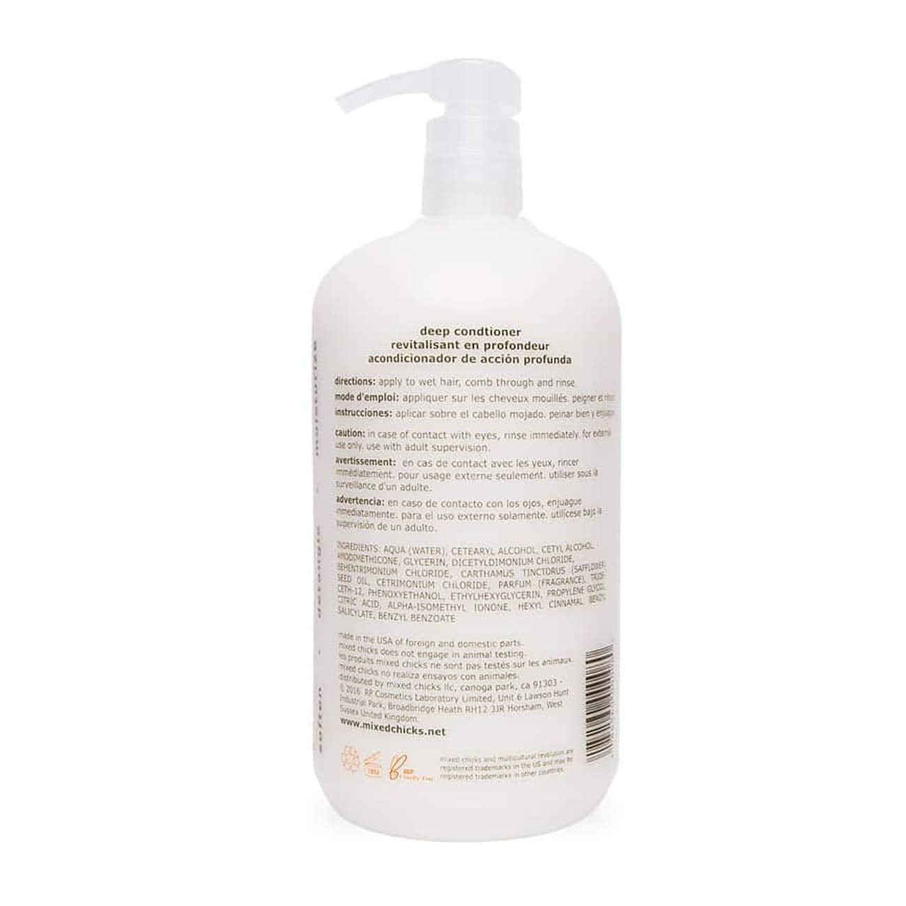 Mixed Chicks Detangling Deep Conditioner - Softens, Moisturizes & Detangles Straight or Curly Hair, 8 fl.oz