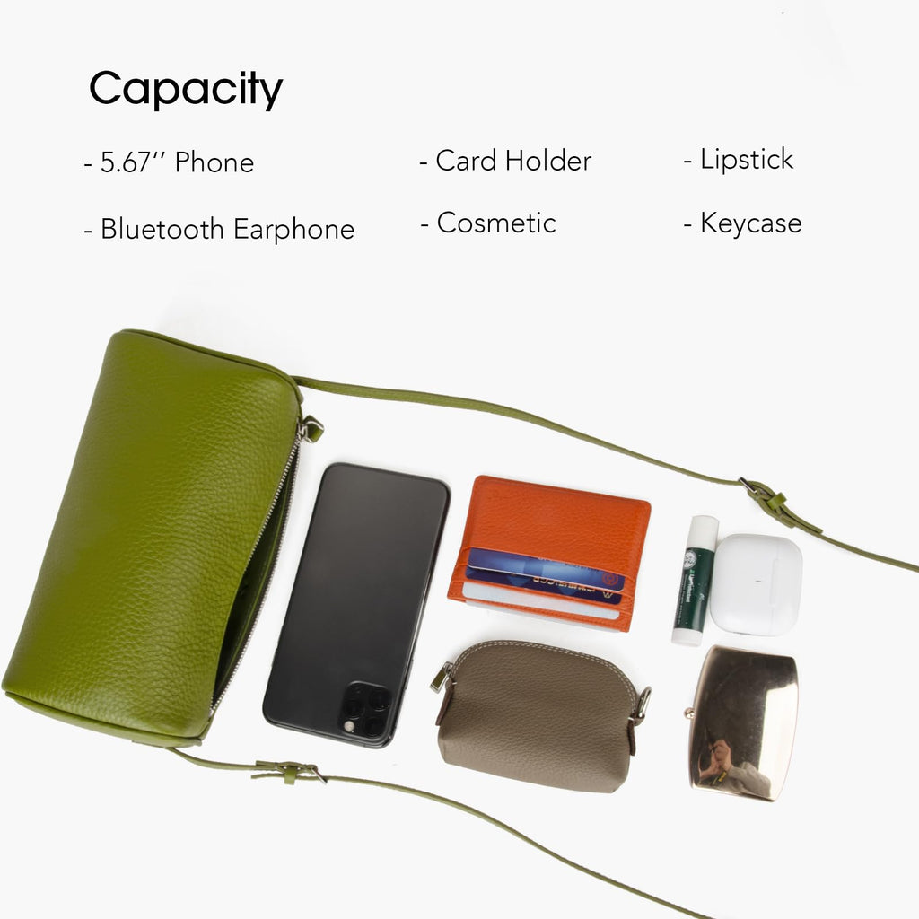 DONNAIN Premium Full-Grained Leather Crossbody Purses for Women, Hobo Bags for Women Crossbody with Adjustable Strap