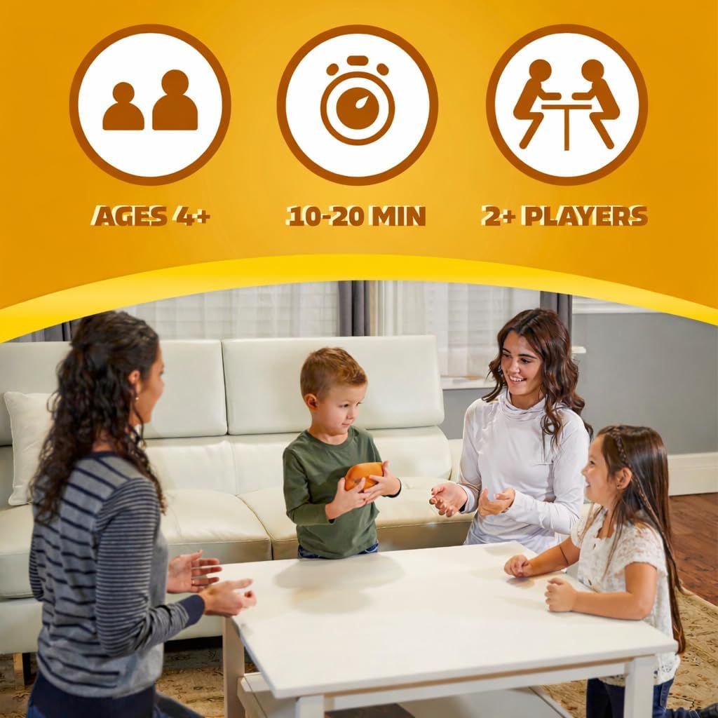 Tater Toss Electronic Hot Potato Game – Plush Potato Kids Party Game for Ages 4+, Interactive Family Passing Game | Pass the Potato, Kids Party Game, Interactive Family Game-night game, Birthday Party Activity, Easy to Play