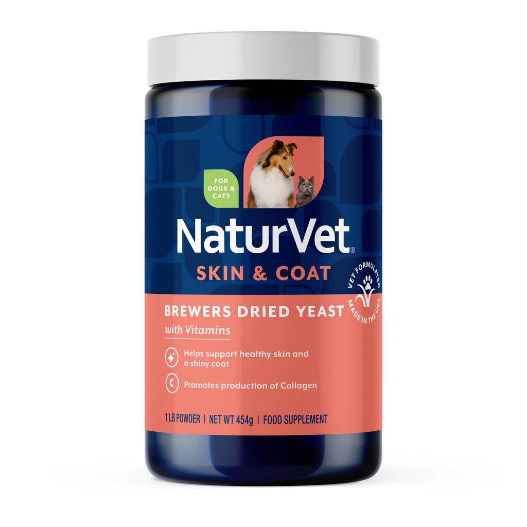 NaturVet – Brewer’s Dried Yeast Formula with Garlic Flavoring – Plus Omegas | Rich in Omega-3, 6 & 9 Fatty Acids | Fortified with B1, B2, Niacin & Vitamin C | For Dogs & Cats | 5000 Chewable Tablets
