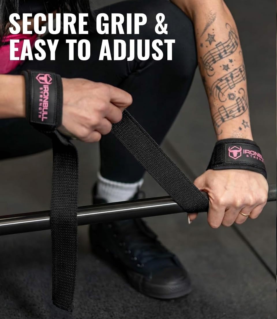Lifting Wrist Straps for Weightlifting (1 Pair) – Padded Lifting Straps for Deadlifts, Powerlifting, Strength Training & Bodybuilding – Gym Straps for Men & Women