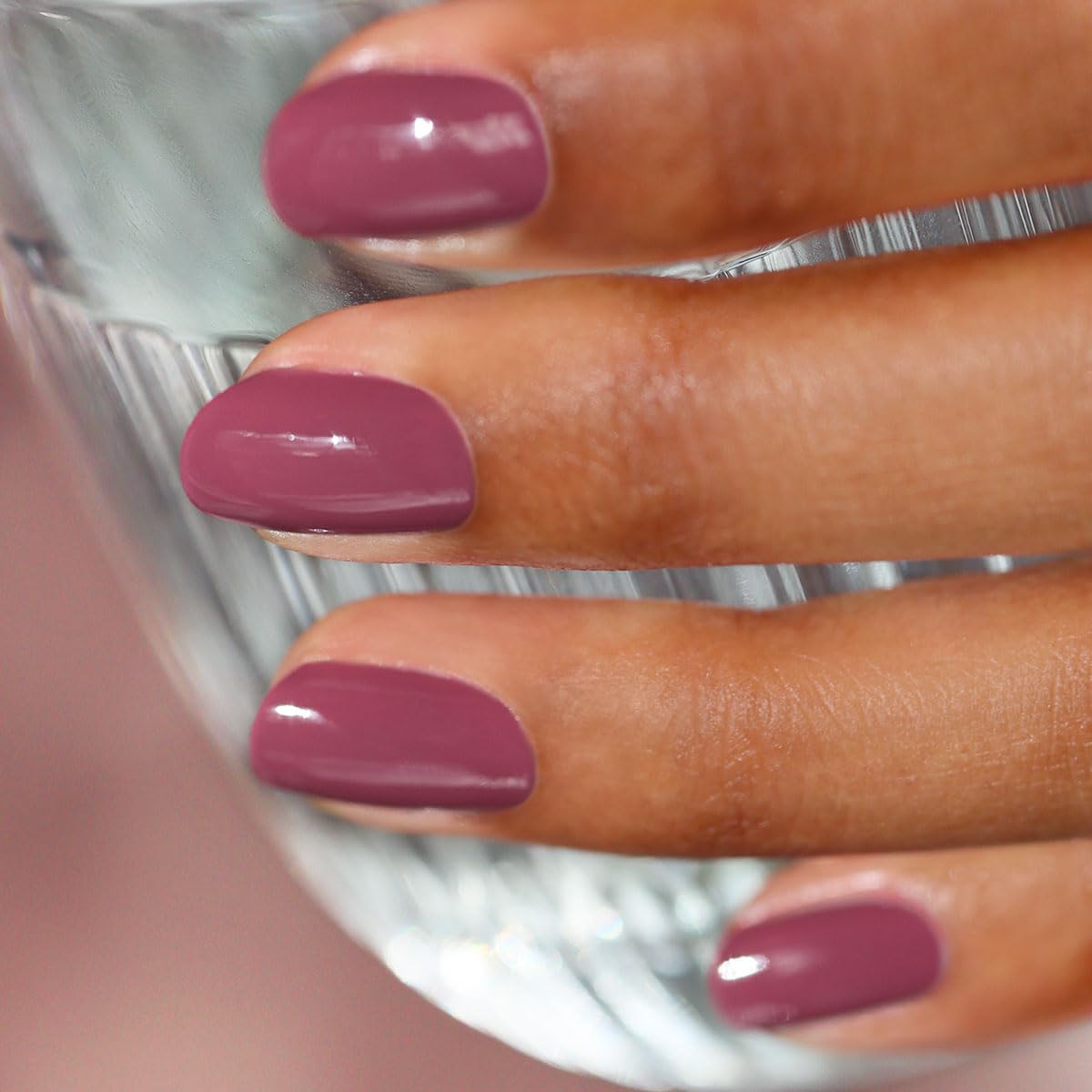 Manucurist Green Quick Dry Nail Polish Aubergine - Dark Purple Nail Polish - 9-Free, Plant-Based and Vegan - Non Toxic - Natural Classic - Nails Care - Manicure - Made in France - 0.5 fl oz