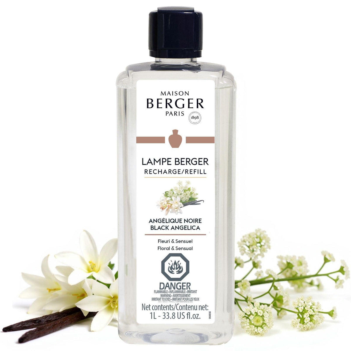MAISON BERGER Lampe Berger Refill, 1 L, Agaves Garden | Catalytic Lamp Fragrance Refill, Helps Neutralize Odors, ~160 h Fragrance Diffusion, Made in France