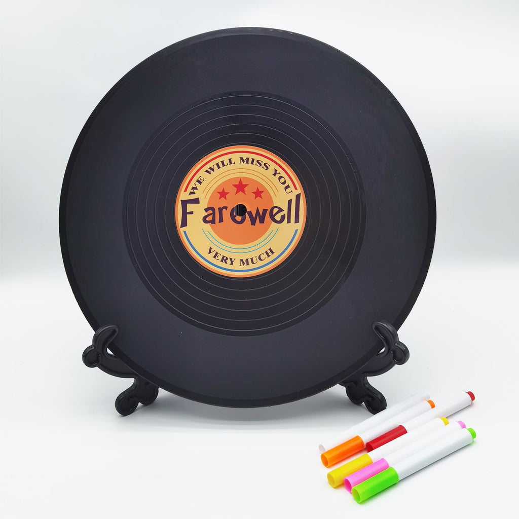 Vinyl Record Sweet 16 Birthday Decorations 11.6"X11.6", 16th birthday decorations Party Favor Sign Poster, 16th Birthday Guest Book Alternative, Great Sweet 16 Gifts for Girls or Boys (16 Years Old)