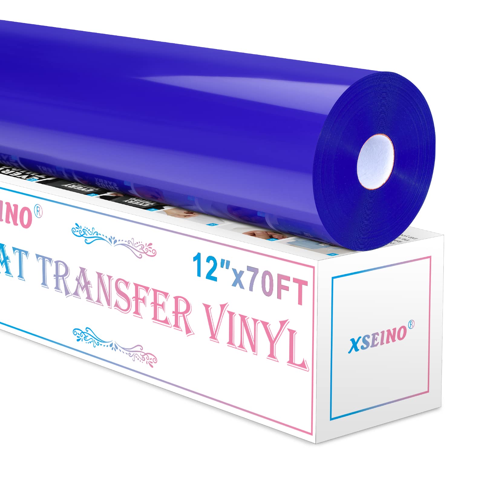 XSEINO HTV Black Heat Transfer Vinyl Sheets:13Pack 12" x 10" Black Iron on Vinyl for T-Shirt, for Cricut,Silhouette Cameo or Heat Press Machine(1 Sheet Teflon Included)