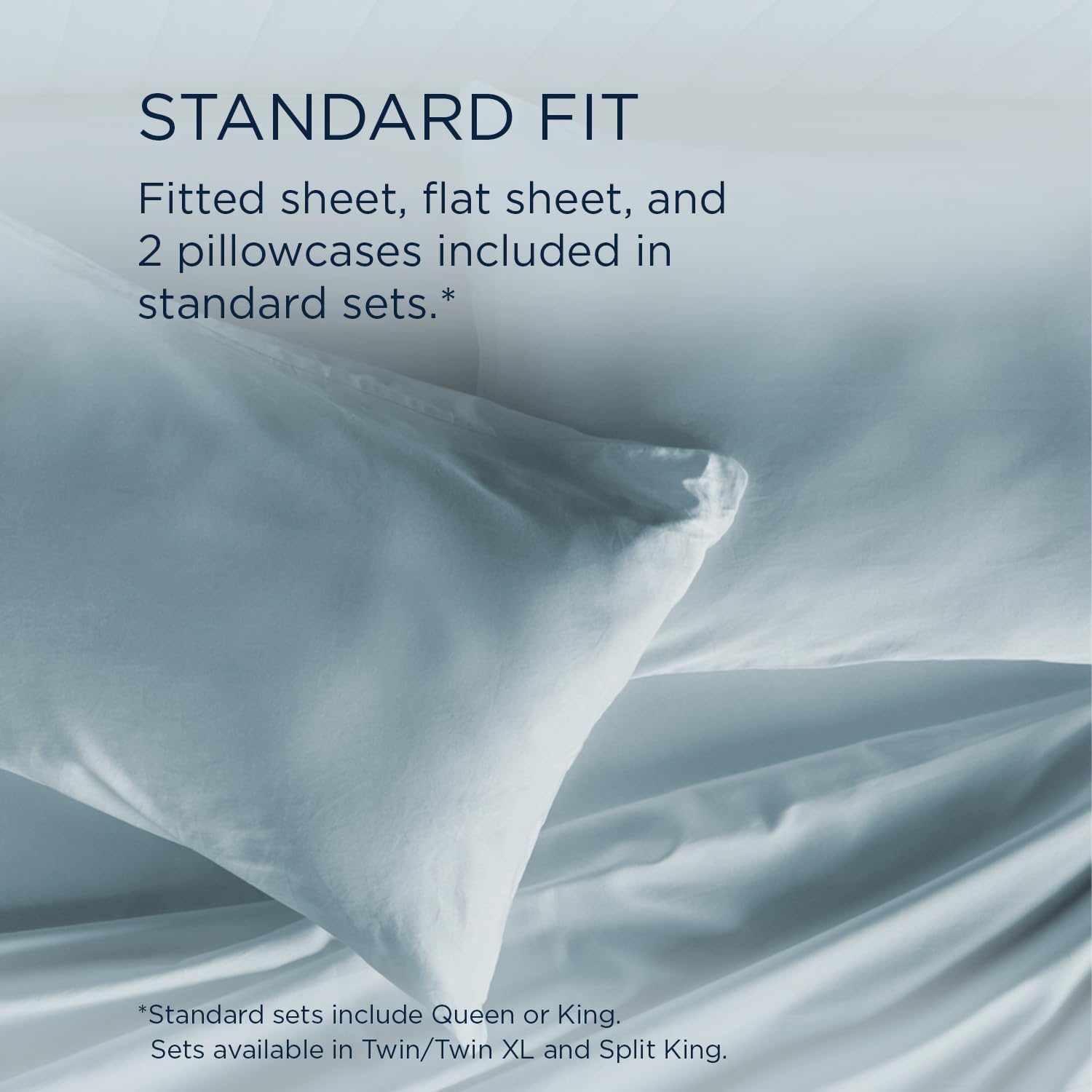 TEMPUR Classic Cotton Sheet Set Cool Gray - Twin