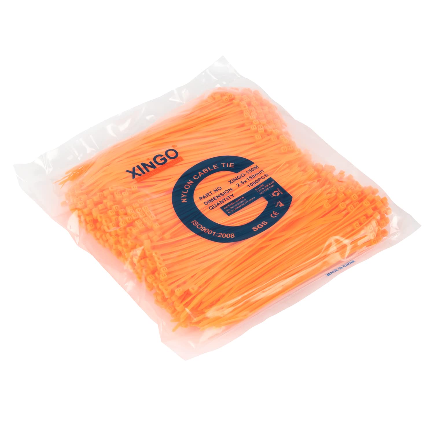 XINGO 1000 PCS 4 inch Pink Zip Ties, 18lb Strength, Small Tie Wraps Self-Locking Nylon Zip Ties for Indoor and Outdoor Use