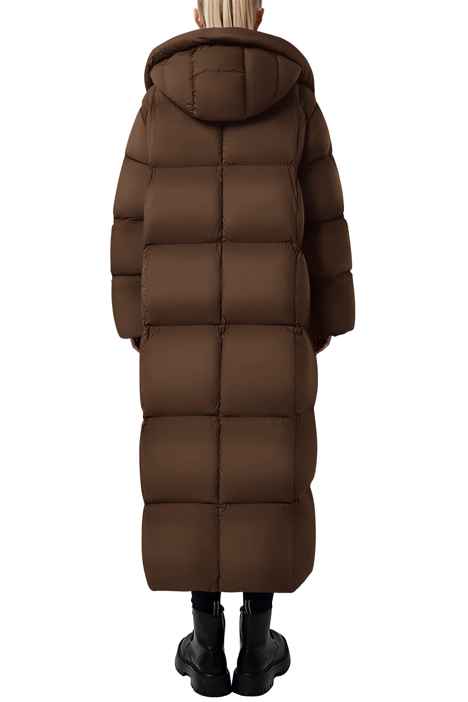 PRETTYGARDEN Women's Winter Long Puffer Coats Hooded Zip Up Casual Thickened Down Jackets Trendy Warm Clothes Outerwear