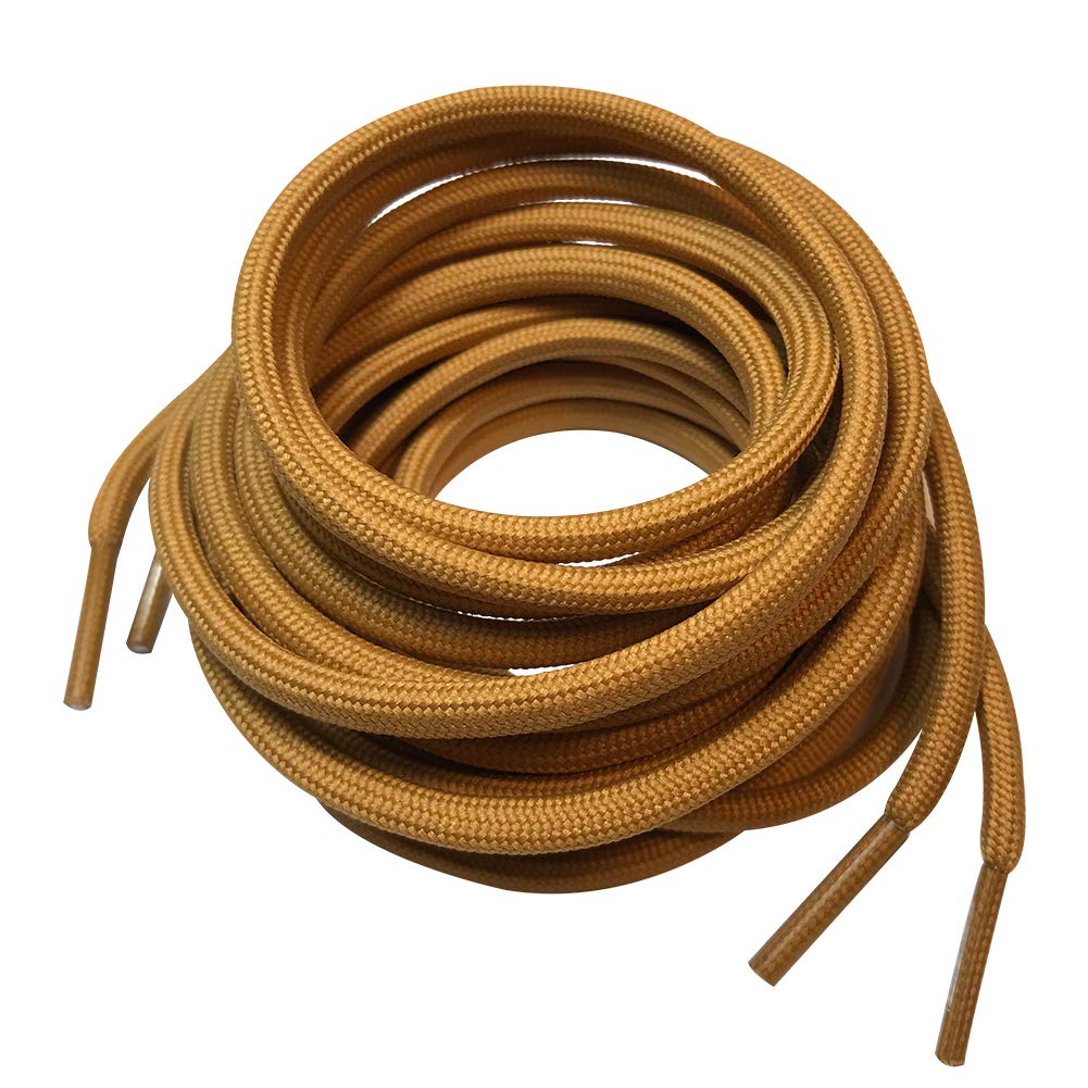 B&Q 3 Pairs Heavy Duty Round Boot Laces Shoelaces for Hiking Walking Construction Safety Work Boots Shoes