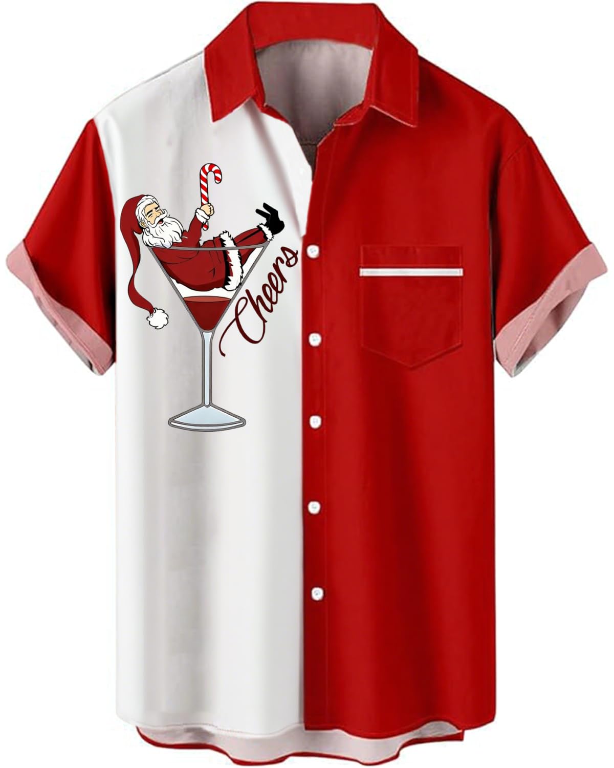 Bowling Shirts for Men Print Short Sleeve Regular Fit Hawaiian Casual Button Down Beach Shirts