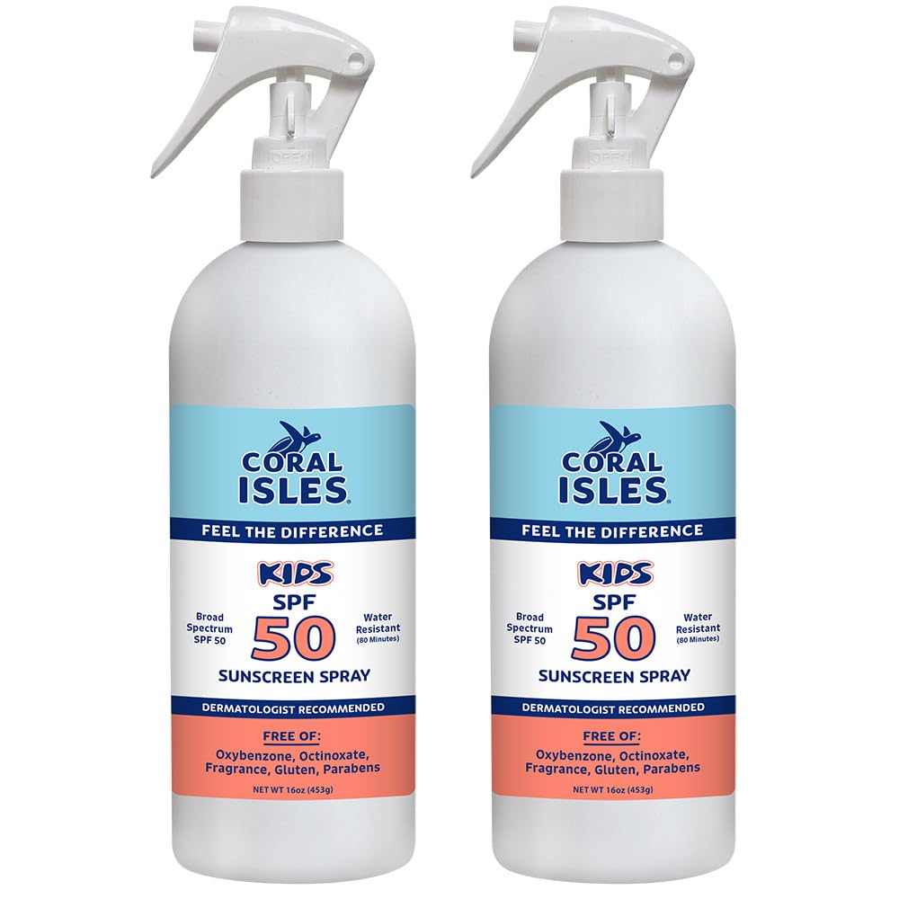 Coral Isles by Rocky Mountain Sunscreen | SPF 30 Lotion | Broad Spectrum UVA/UVB Protection | Hawaii Reef-Safe Act Compliant | Oxybenzone & Octinoxate Free | Water Resistant 80 Min. | 32 Fl Oz
