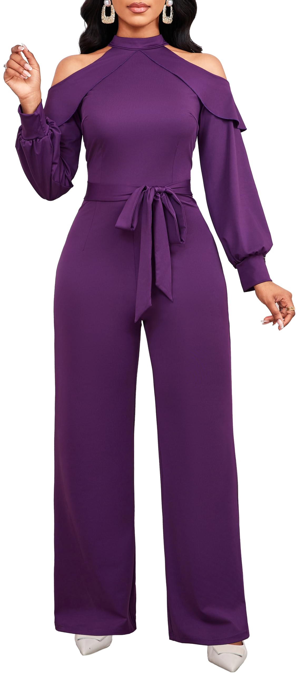Jumpsuit for Women Sexy Elegant Long Straight Pants Cocktail Printing Jumpsuits Party Club with Zipper