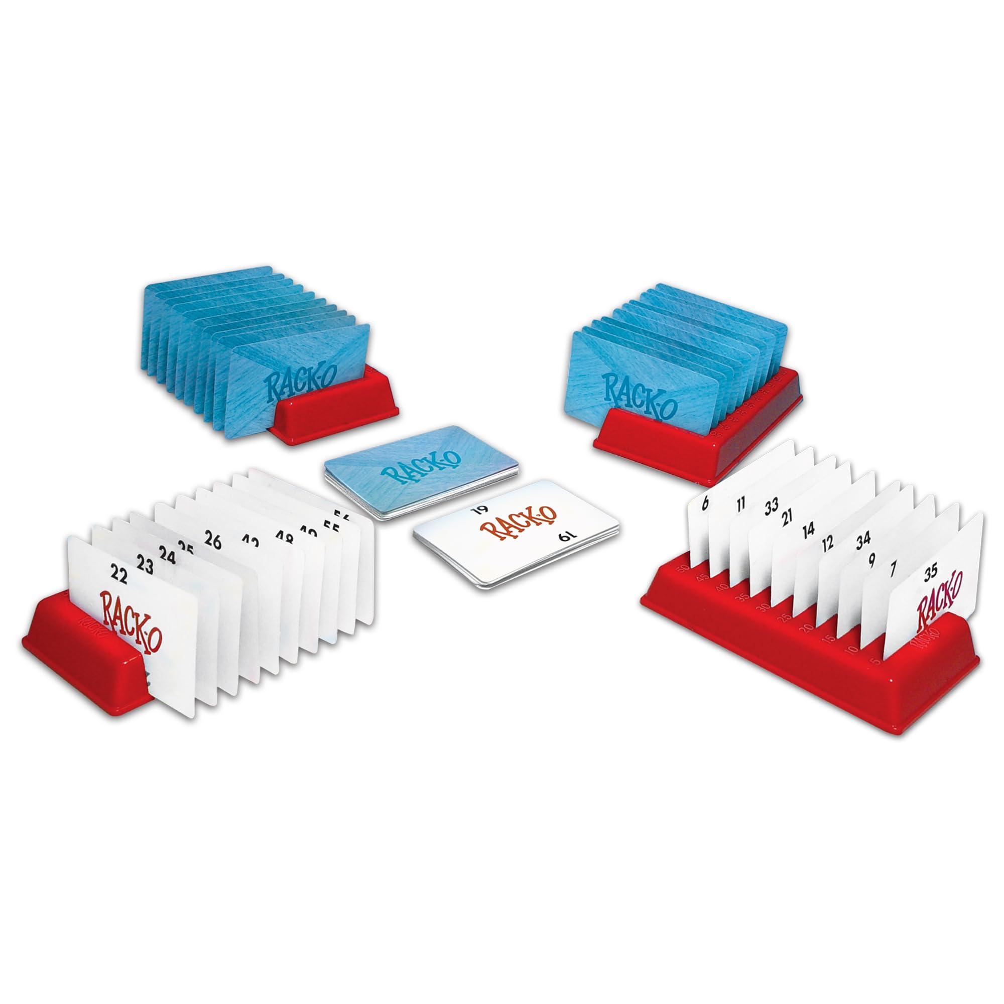 Winning Moves Rack-O Retro Edition, Enjoyed Since the 50's | Classic Tabletop Number Sorting Game, 2-4 Players, Ages 8+