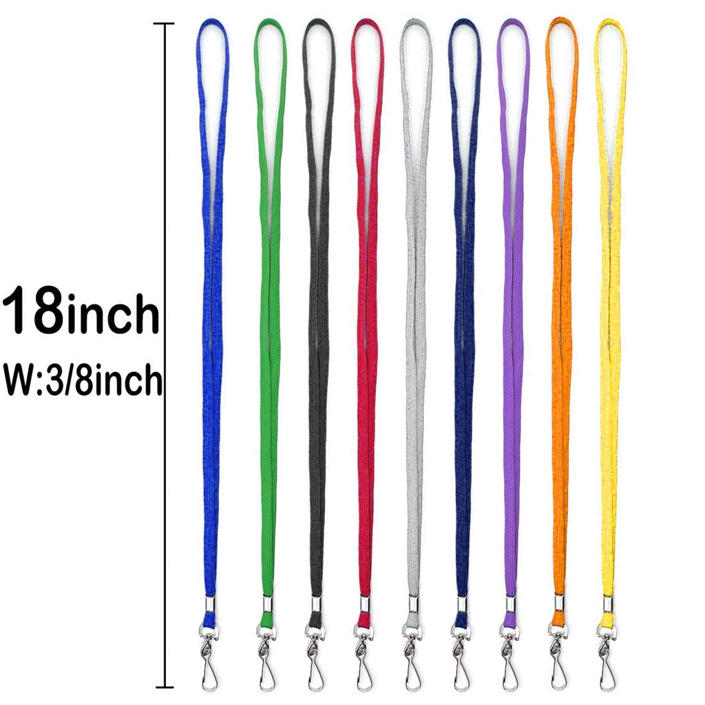 Bird Fiy Lanyard 100 Pack Bulk Badge Lanyards for ID Badges Neck Cruise Name Tag ID Holder