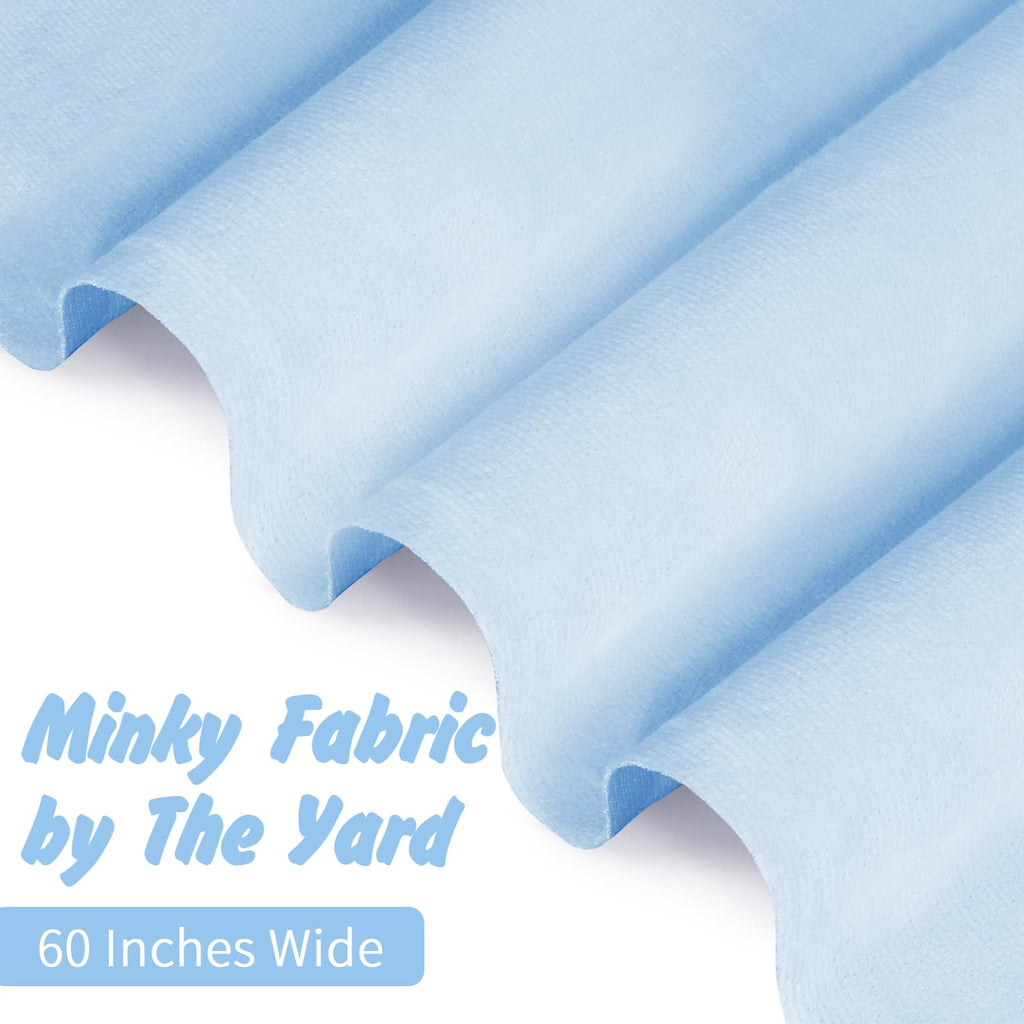 Entisn Minky Fabric by The Yard, 1 Yard x 60 Inch Wide Pre-Cut Fleece Fabric Beige Cuddle Minky, Solid Soft Plush for Blanket, Pillow Cover, Scarf, Sewing