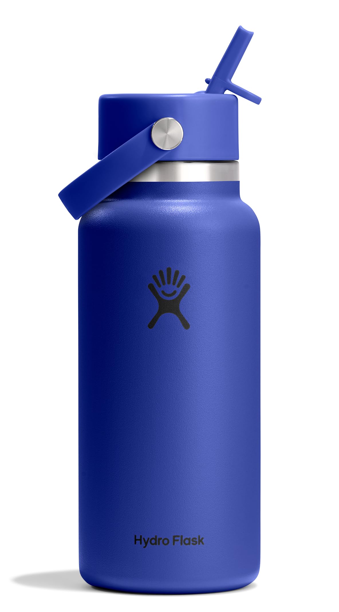 Hydro Flask Water Bottle - Insulated Stainless Steel - Wide Straw Lid, Non Spill, Leakproof in 24 Oz Forest Green Arc