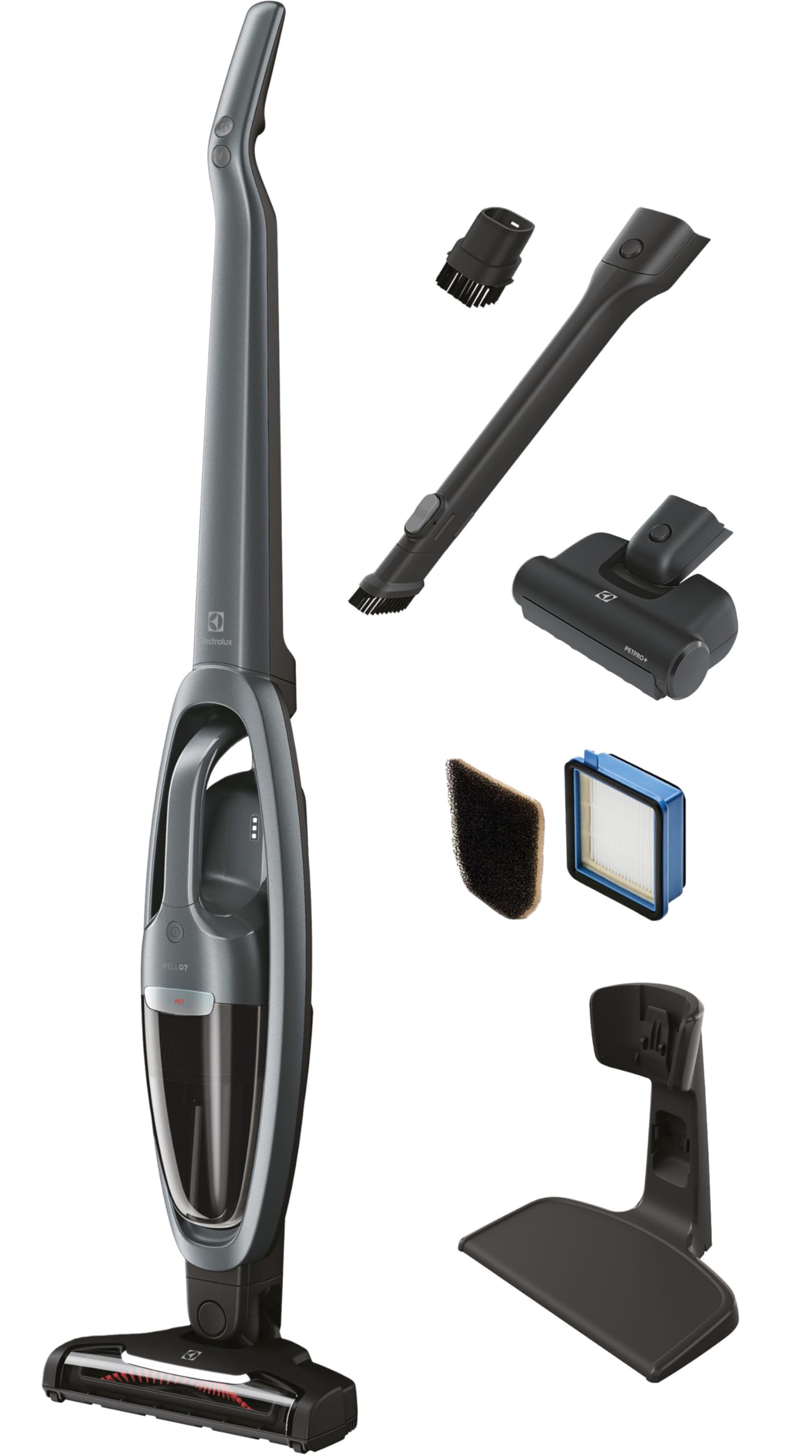 Electrolux WellQ7 Hard Floor Cordless 2-in-1 Vacuum with PowerPro Roller for Hard Surfaces, 50-Minute Run Time, 2 Power Modes, Soft Sand