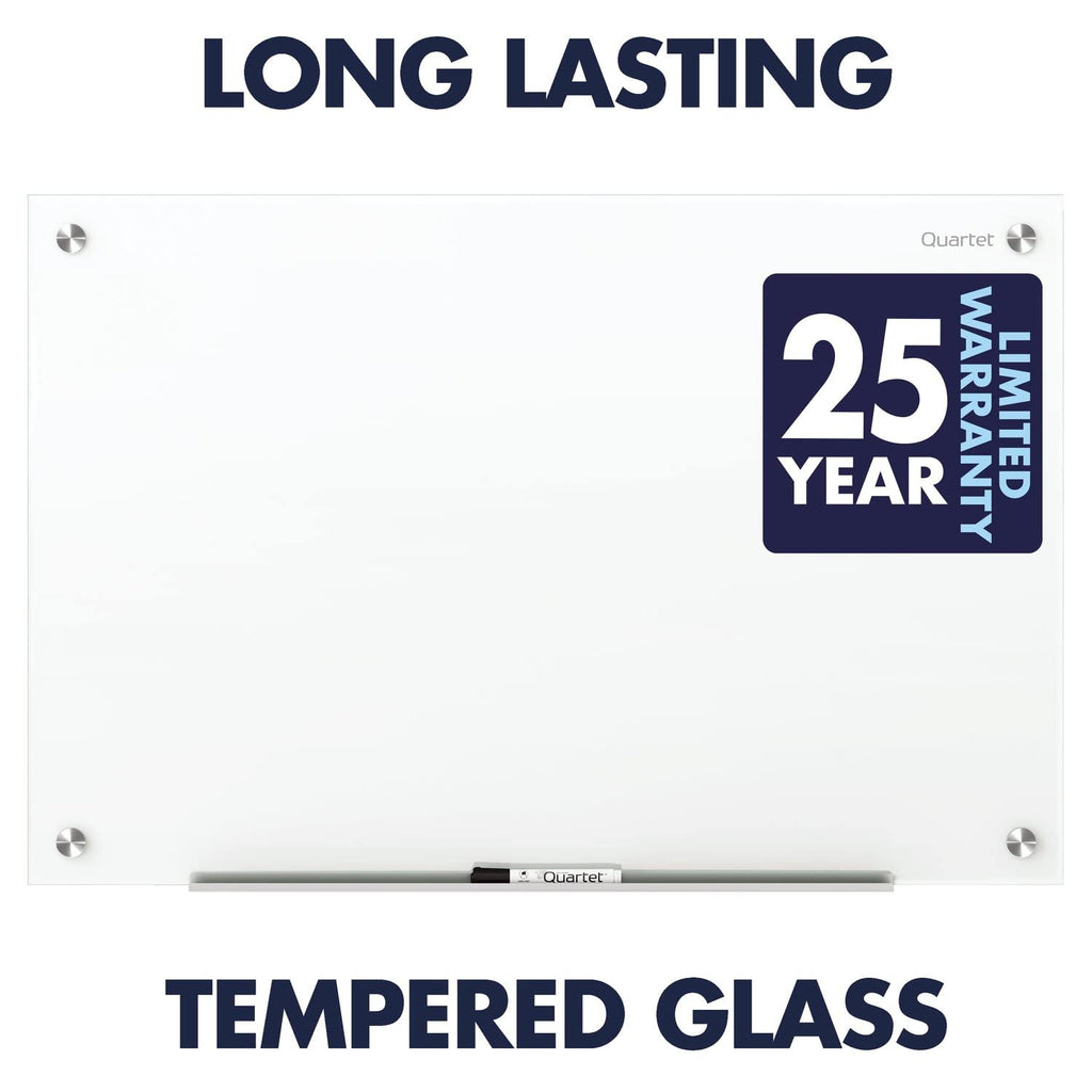 Quartet Dry Erase Board, Magnetic Whiteboard 36" x 24", Glass Board for Wall, Infinity, Brilliance White (G23624W)