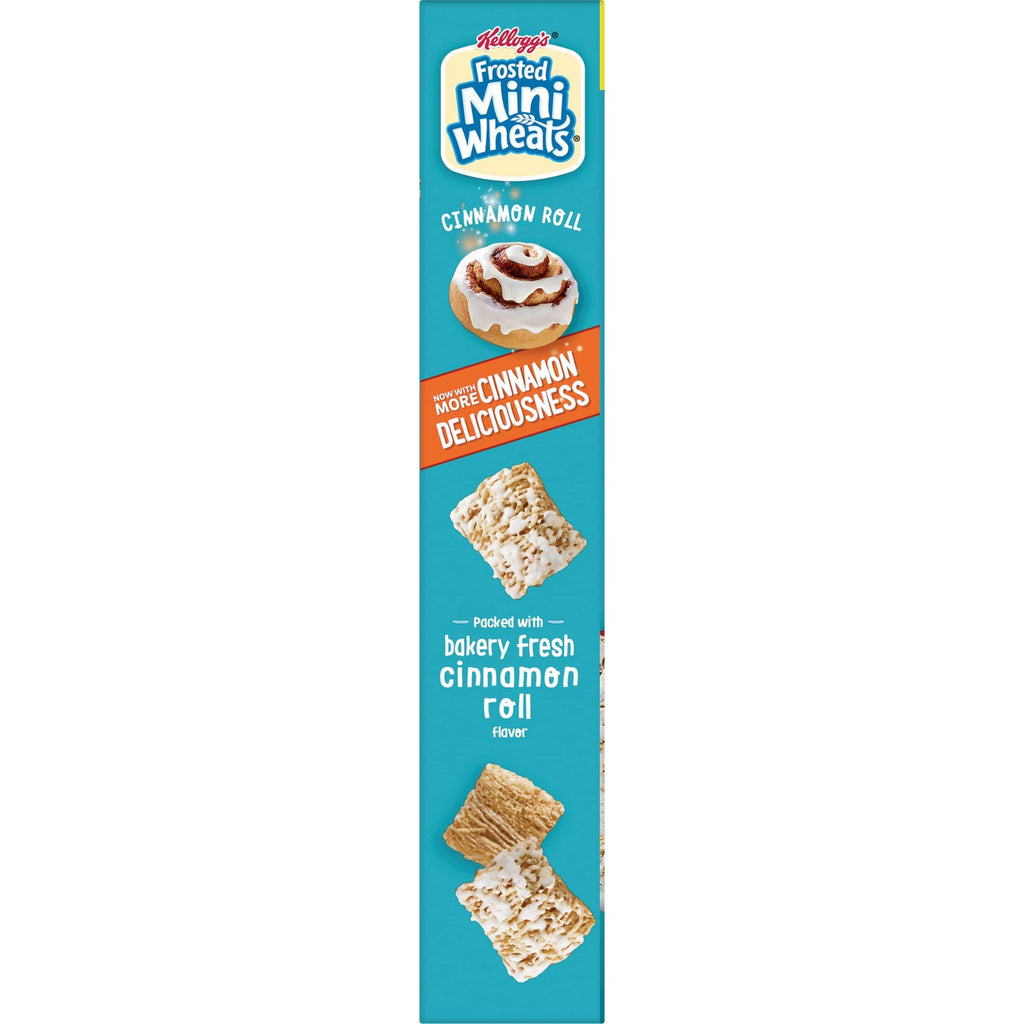 Kellogg's Frosted Mini-Wheats Cold Breakfast Cereal, High-Fiber, Whole Grain, Family Size, Original, 24oz Box (1 Box)