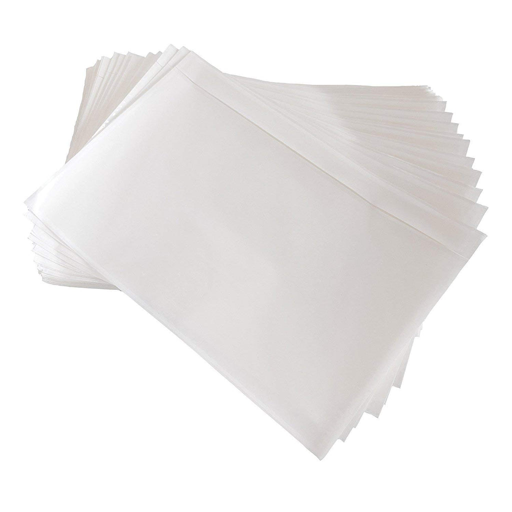 9527 Product 4.5" x 5.5" Clear Adhesive Top Loading Packing List/Shipping Label Envelopes (100 Pack)