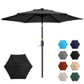 SUNVIVI OUTDOOR Outdoor Patio Umbrella, Patio Umbrella, Market Umbrella, Large Outdoor Umbrella, Metal Pole Umbrella with Push Button Tilt and Crank, Polyester Canopy