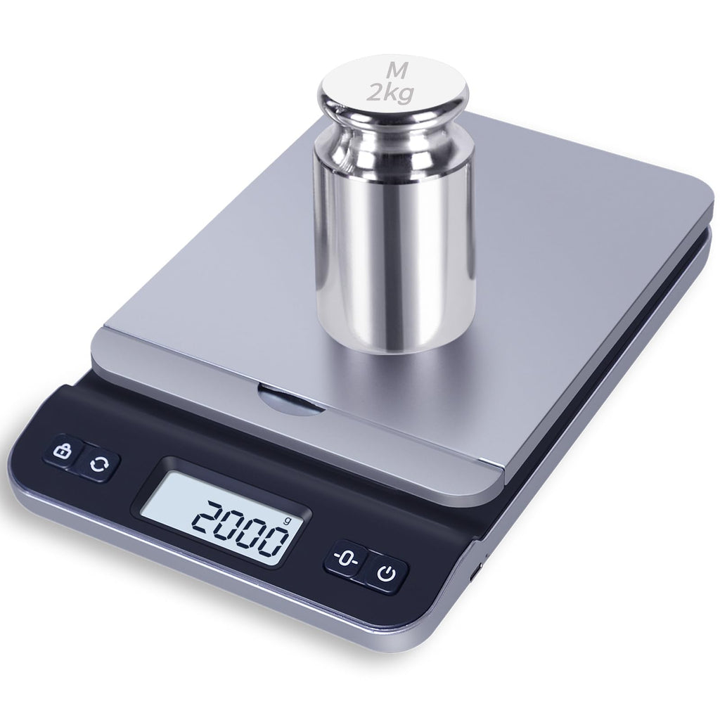 QP Calibration Weights, 50 Gram Scale Weights, OIML Class M1 High Precision Stainless Steel Scale Balance Weights with Chrome Finish, Calibration Weights for Digital Scale, Kitchen Scale, Pocket Scale