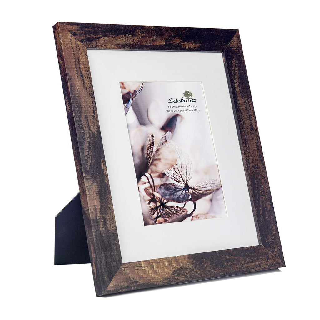 5x7 Picture Frame Gold, Display 5x7 without Mat or 4x6 with Mat, Wall Gallery Photo Frames