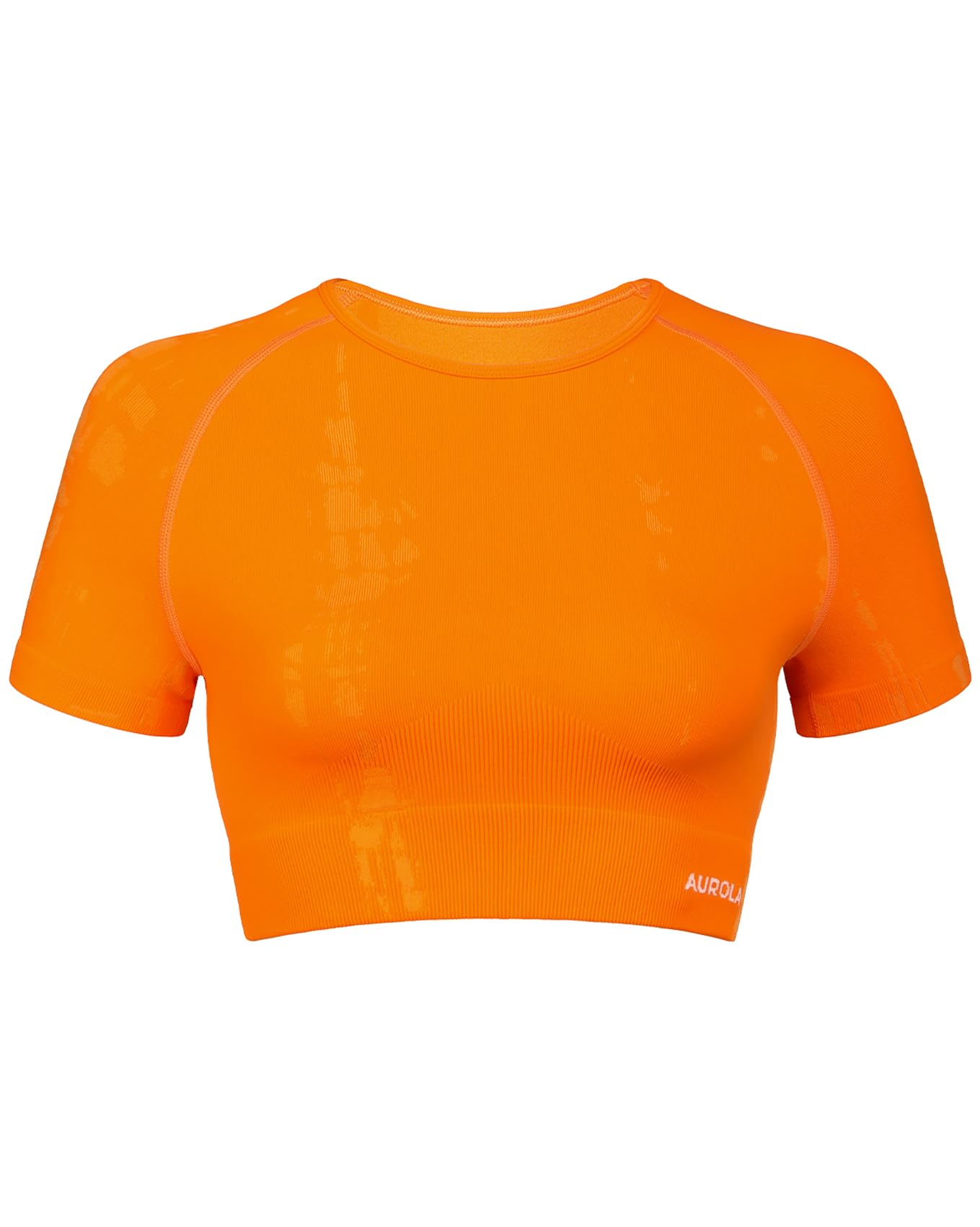 AUROLA Serpent Snake Seamless Workout T-Shirts for Women,Short Sleeve Crop Top Gym Yoga Athletic Shirts Tee