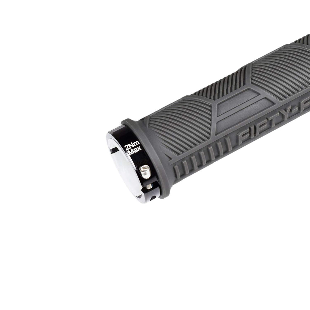 FIFTY-FIFTY Double Lock-On Mountain Bike Grips, Bicycle Handlebar Locking Grips, Non-Slip MTB Handle