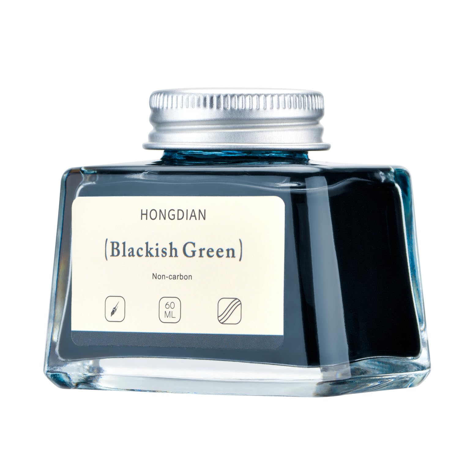 Asvine Hongdian Fountain Pen Bottled Ink Black, 60ml Fountain Pen Bottled Ink, Non Carbon