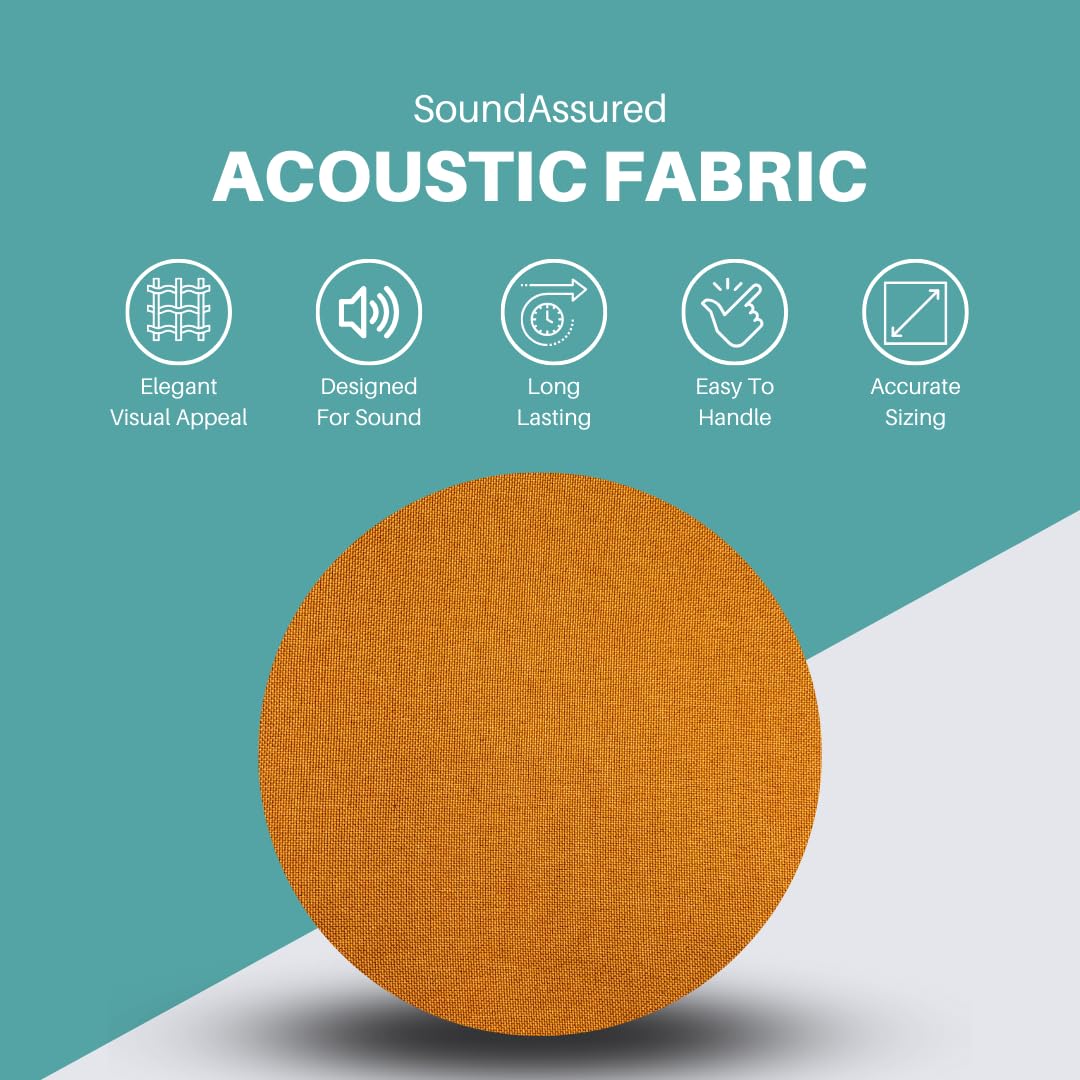 SoundAssured Acoustical Fabric - Precut Pieces 59x36 - Acoustically Transparent Fabric for Making Acoustic Panels - DIY Sound Panel Acoustic Fabric (50s Pink)