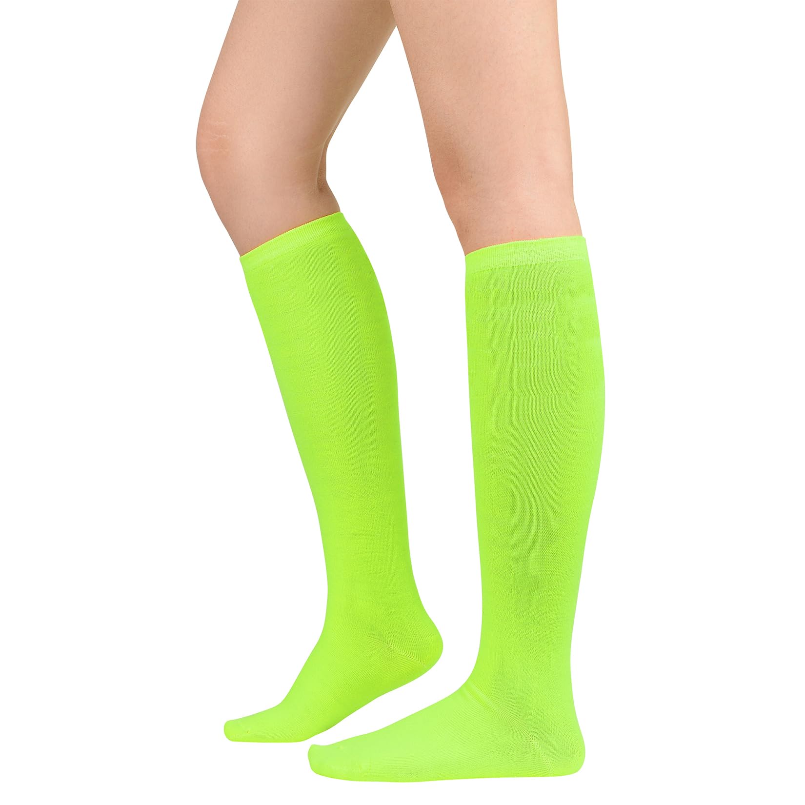 Century Star Knee High Striped Socks for Women - Long Thin Tube Sports Thigh High Socks Tall Stockings