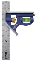 IRWIN Combination Square, 12”, 45-90 Degree Marking, Stainless Steel (1794469)