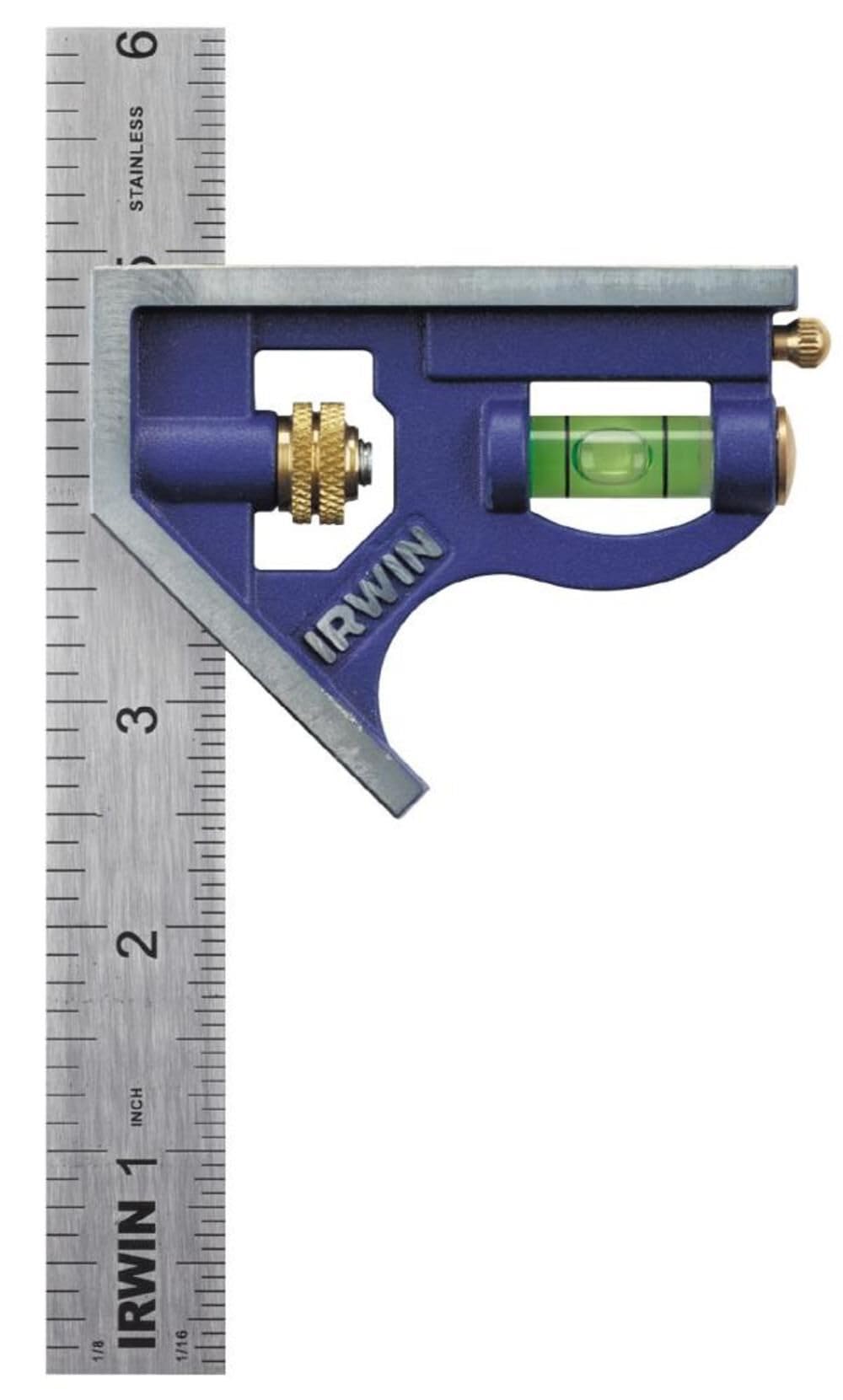 IRWIN Combination Square, 12”, 45-90 Degree Marking, Stainless Steel (1794469)