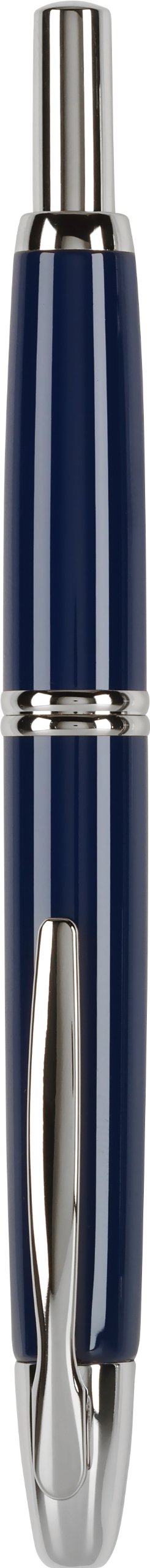 PILOT Vanishing Point Collection Refillable & Retractable Fountain Pen, Black Carbonesque Barrel with Rhodium Accents, Blue Ink, Medium Nib (60246)