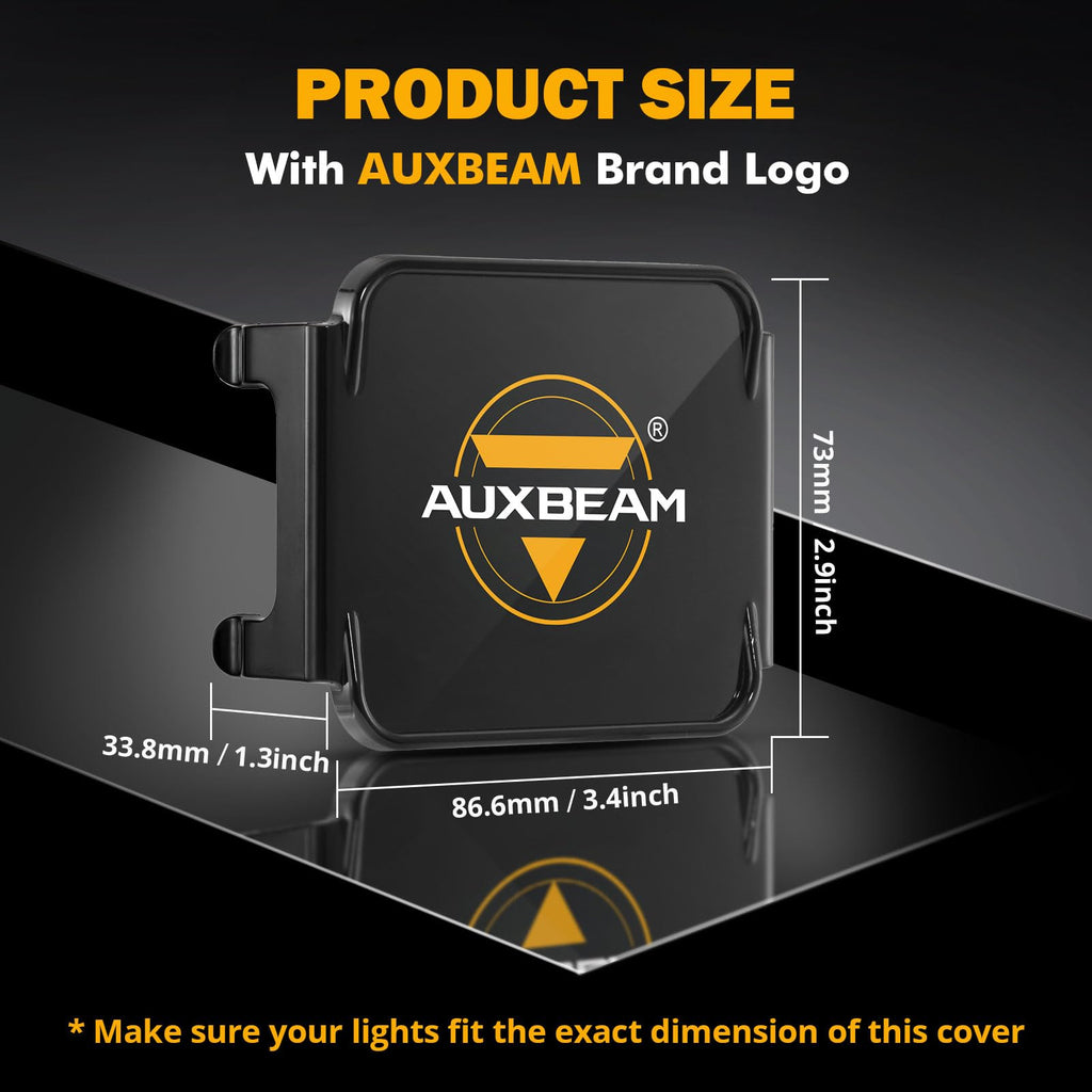 Auxbeam FA Series 3 Inch LED Cubes with DRL 2 Modes Spot Beam Offroad Lights 20W Driving Spotlights A-Pillar Ditch Lights for 4x4 Truck Car ATV Motorcycle, Pair