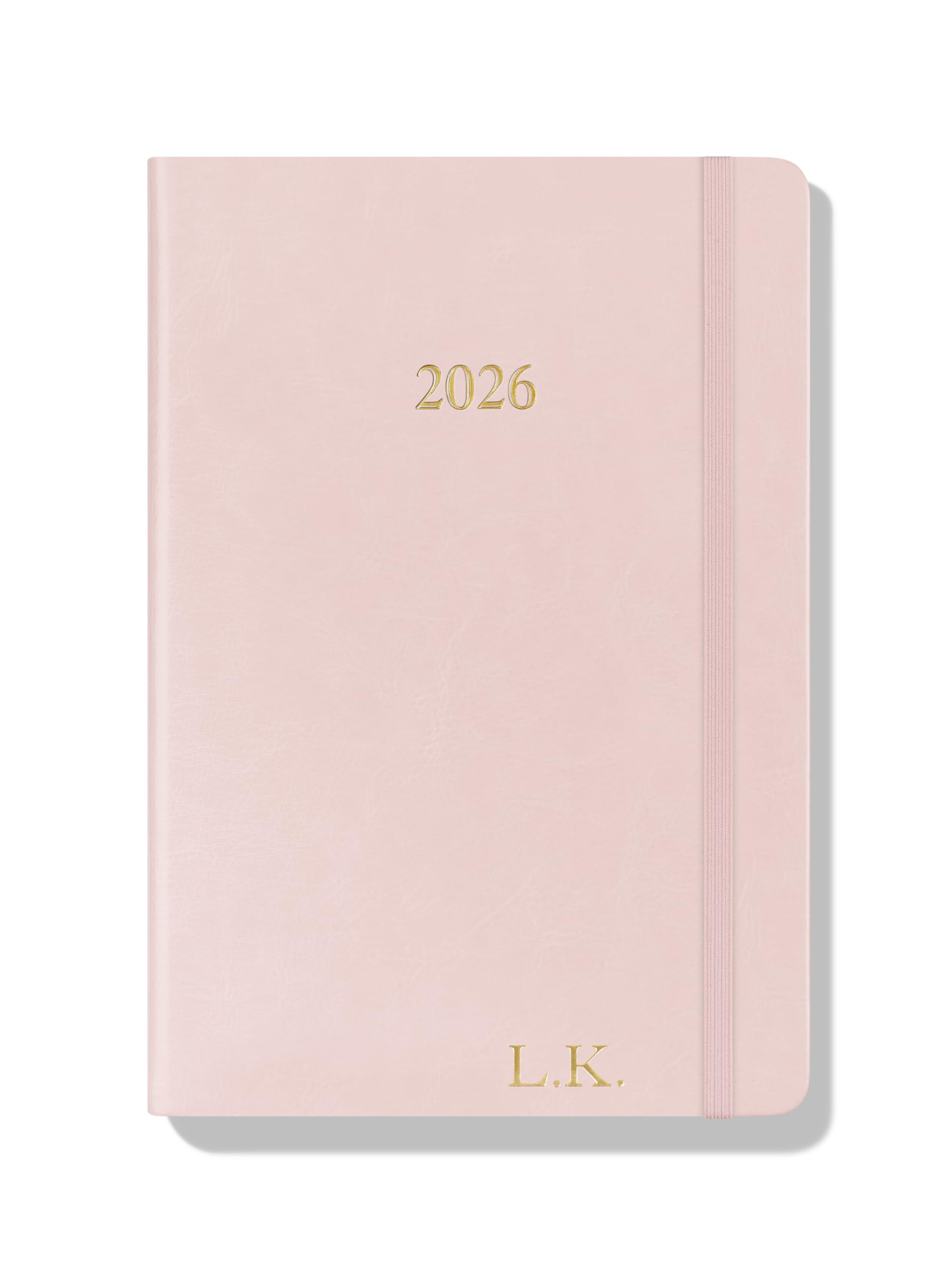 Wykeham's Executive 2026 Daily Journal Planner – US Public Holidays & Format – Customization Available (Brown, 6" x 4.5")