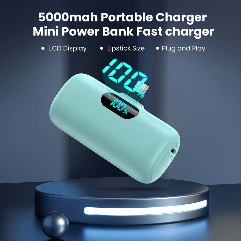 [2-Pack]Portable Charger for iPhone 17/16/15,Mini Power Bank 5000mAh PD USB C Portable Phone Charger,Travel Essential Battery Pack for iPhone 17/17 Air/16/16 pro/15/15 pro Max/Android/Samsung/Moto/LG