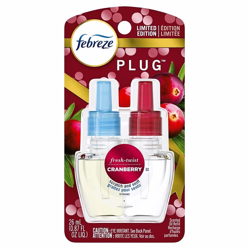 Febreze Plug in Air Freshener, Odor-Fighting Scented Oil Starter Kit, Air Fresheners for Home and Bathroom and Kitchen, Long Lasting for Strong Odors, Ocean Scent, Warmer + 2 Refill