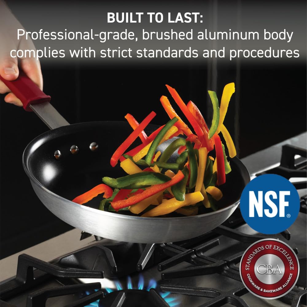 T-Fal Ultimate Hard Anodized Nonstick Fry Pan With Lid 12 Inch, Oven Broiler Safe 400F, Lid Safe 350F, Cookware, Pots and Pans, Kitchen Frying Pans, Skillets, Home, Dishwasher Safe, Onyx