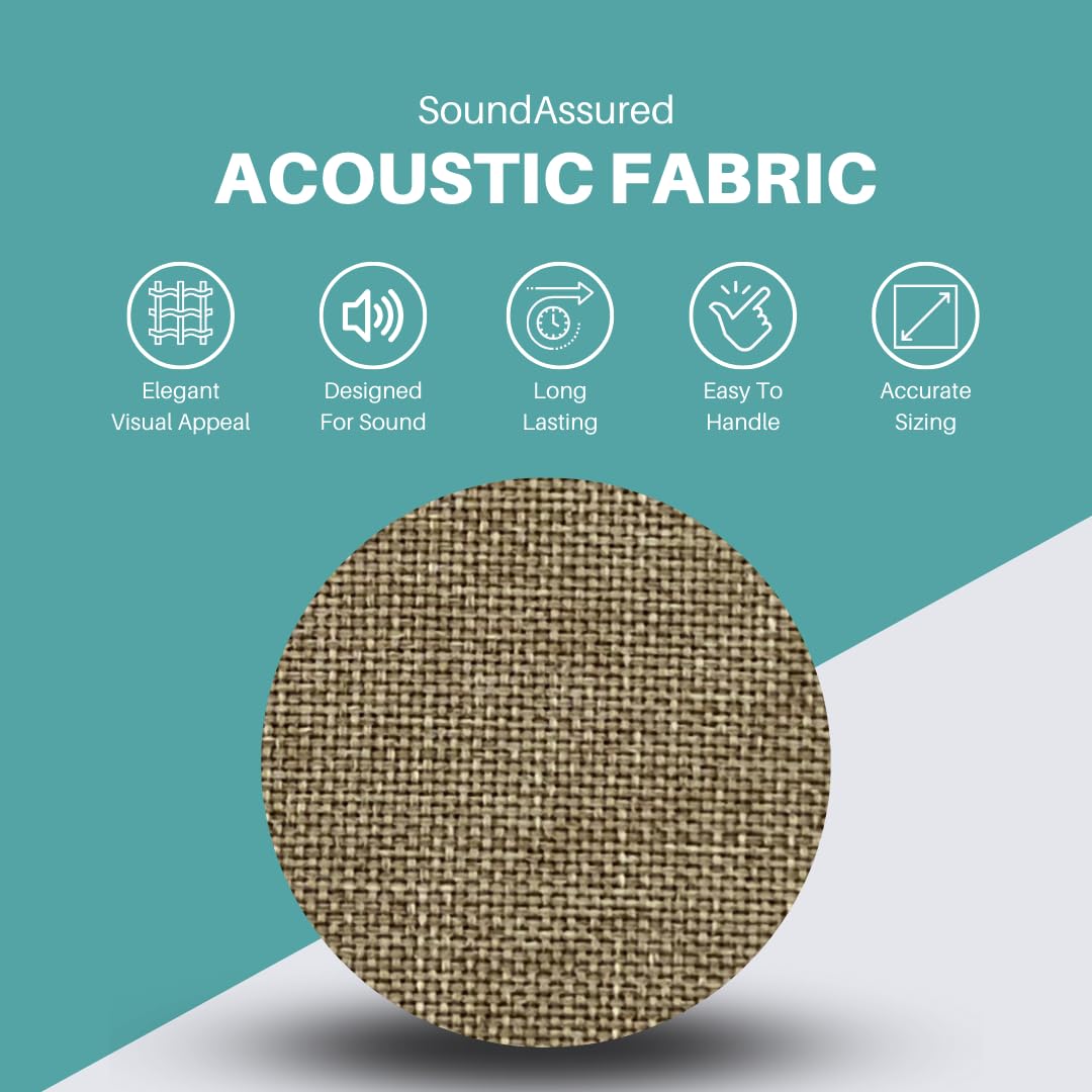 SoundAssured Acoustical Fabric - Precut Pieces 59x36 - Acoustically Transparent Fabric for Making Acoustic Panels - DIY Sound Panel Acoustic Fabric (50s Pink)